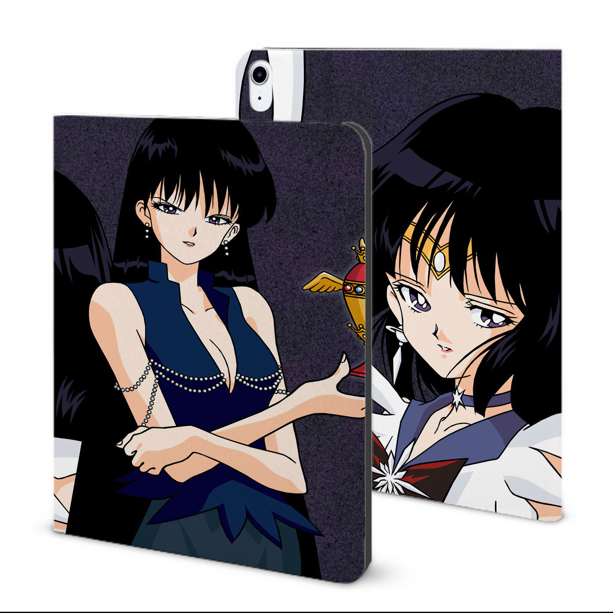 （画像用） 美少女戦士セーラームーン Sailor Moon IPad ケース ブック型 PUレザー TPU 耐衝撃 軽量 薄型 ペン収納なし 全面保護 IPad 各モデル対応